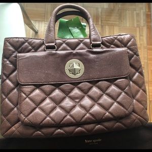 Kate Spade brown leather little helena purse